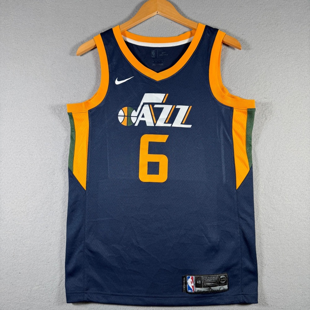 Nike Utah Jazz Joe Johnson #6 NBA Swingman Jersey Navy AH6414-419 Mens Small